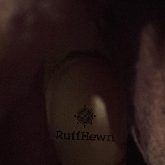 Like NEW RUFFHEWN tan/brownish fuzzy furry brown tall wedge boots sz 6.5 DENMARK - Picture 15 of 15